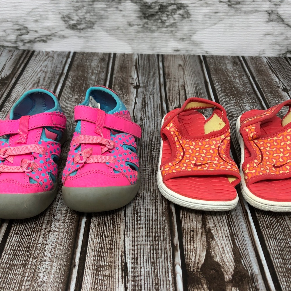 New Girl Toddler Water Shoes Lot of 2 , Nike Size5
